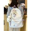 Girls Black Travel Waterproof School Bag Women New Nylon Laptop Book Bag Trendy Fashion Cute Female Ladies College Backpack Cool