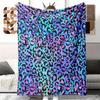 Farbe Leopardenmuster Digitaldruck Decke Damen Erwachsene Flanelldecke Wildleder-Muster Bett Sofa Decke