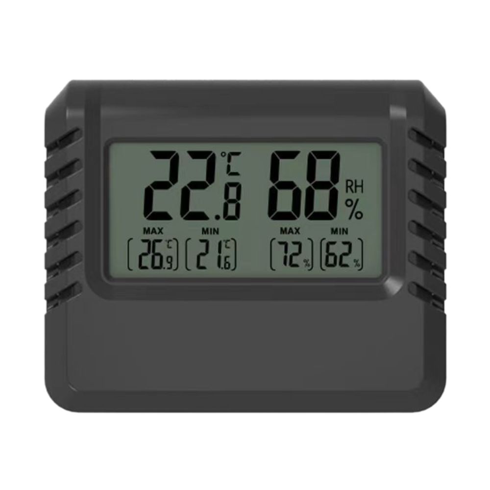 

Большой экран Термометр-гигрометр Высокочувствительный датчик температуры Измеритель Комната Black-StyleB