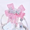 10 Yards/Roll Wired Edge Ribbon Glitter Sequins Organza Ribbon  Christmas Tree Decor