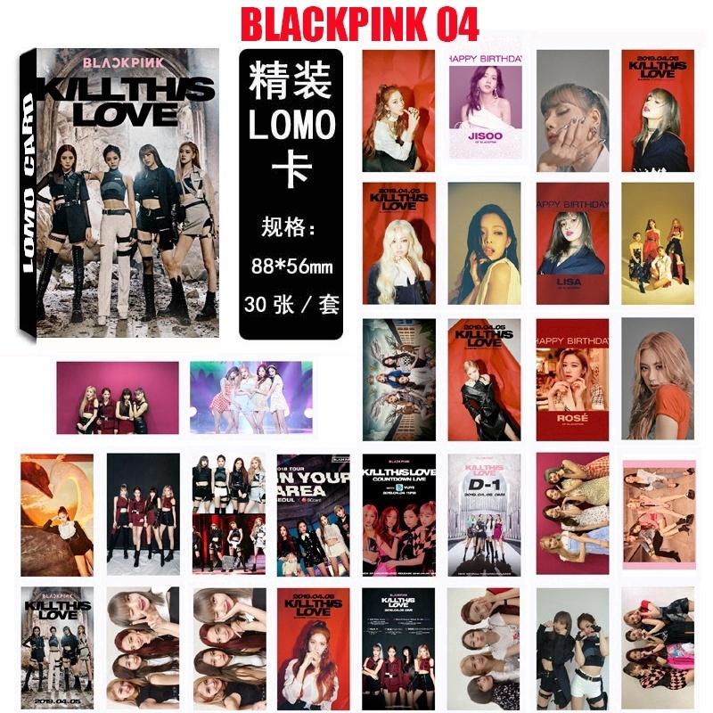 BEREIT AUF LAGER// 30 Stück/Box BLACKPINK Kpop Lomo-Kartenalbum "SQUARE UP" "Kill This Love" Jennie Jisoo