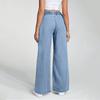 Women's High Waist Straight Leg Loose Casual Trousers Jeans