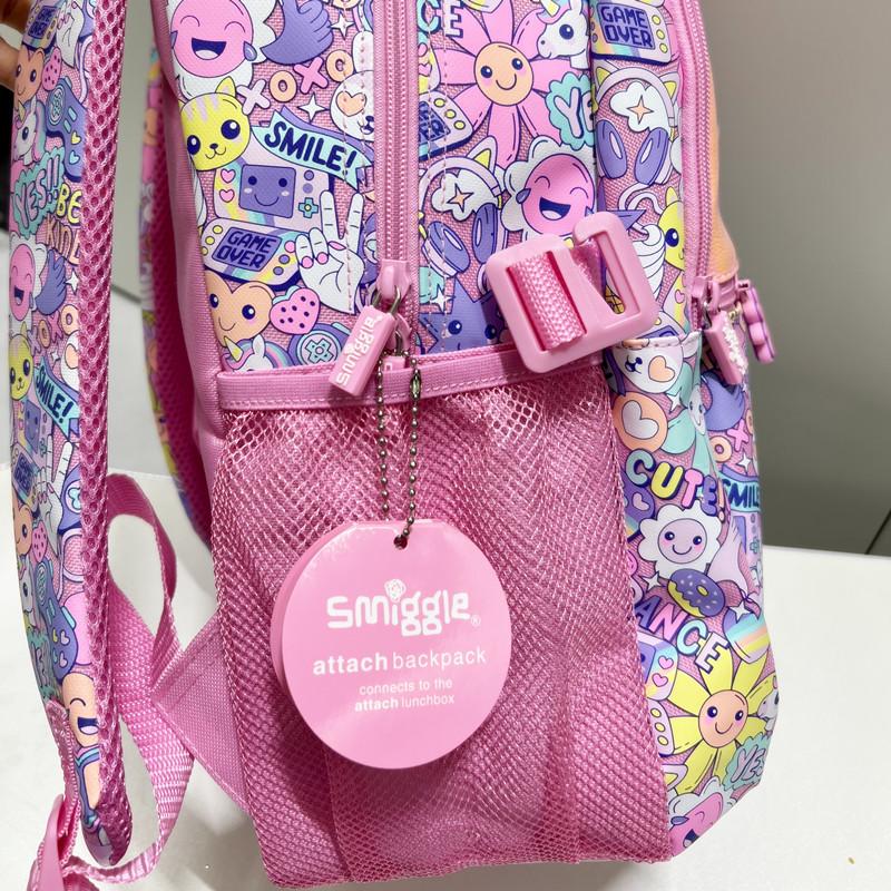 Smiggle Modrý Školní Batoh s Dvojitými Ramenními Popruhy pro 1.-6. třídu - Velký, Dekompresní, Multifunkční Batoh