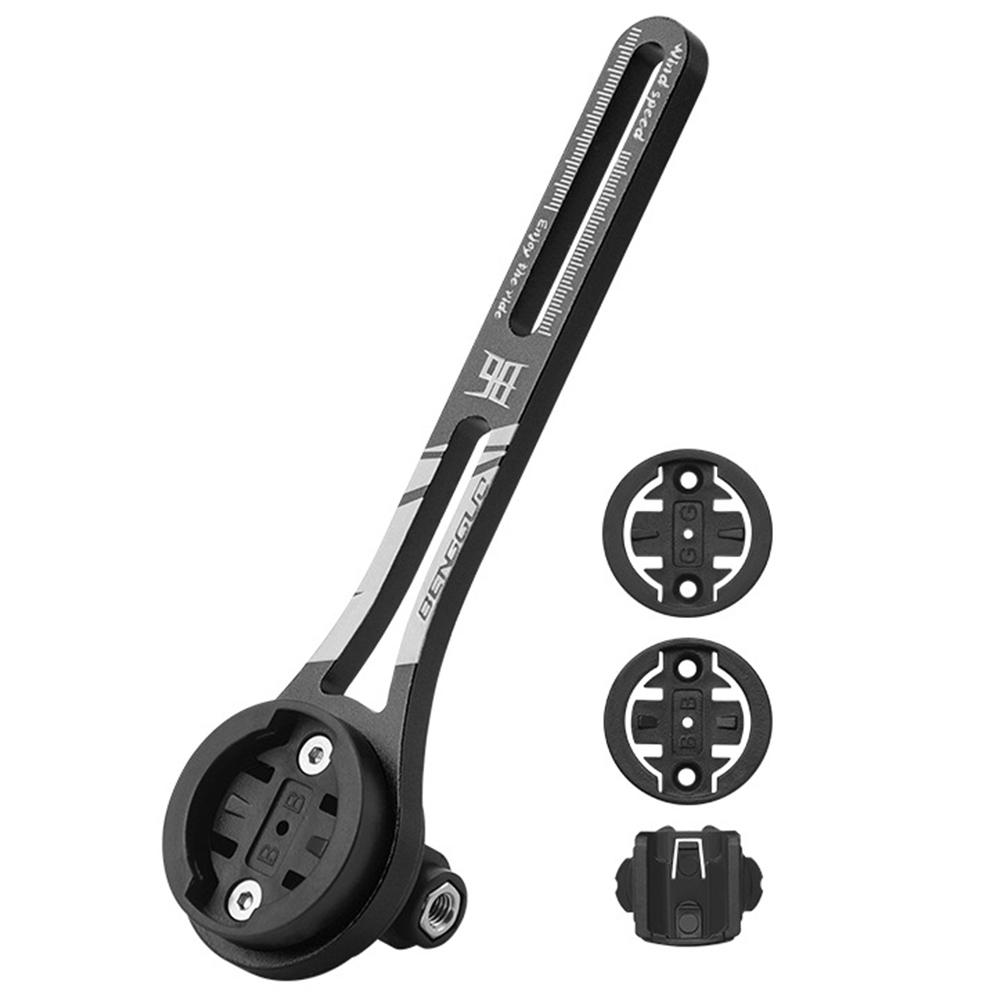 Bicycle Computer Holder Aluminum Alloy Road Bike Speedometer Mount Holder Bicycle Handlebar Computer Holder for Bike Light чёрный