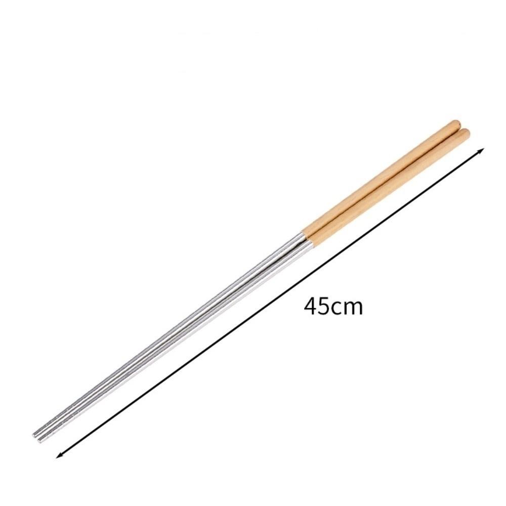 316 Stainless Steel Chinese Chopsticks Heat Resistant Metal Chopstick  Kitchen Tools