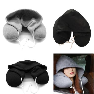 Mikina s kapucí ve tvaru U s kloboukem Cestovní polštář Polštář s kapucí Microbead Home Car UK