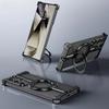 For Samsung Galaxy S25 S24 Ultra Plus Galaxy Metal Bumper Ring Stand Magnetic Phone Case With Finger Ring Holder Phone Cover