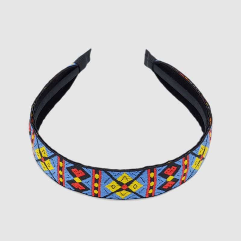 LALA African Pattern Hairband - BLUE