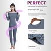 Women's Modal Body Shaping Autumn Knitwear Set: Warm Long Sleeve Top & Pants