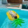 Inflatable Pineapple Cactus Watermelon Pizza Rainbow Pool Float Set