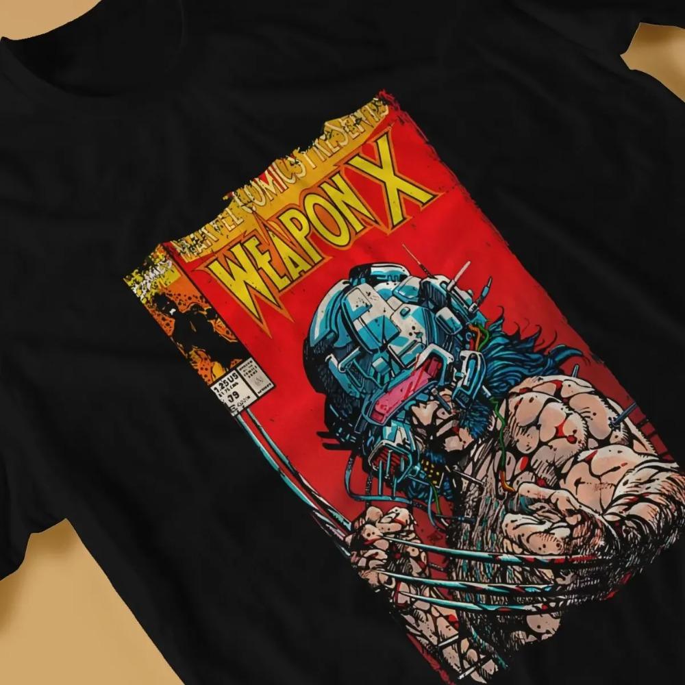 Men's T-Shirts Vintage Cover Funny Tees Short Sleeve Deadpool And Wolverine T Shirts Round Neck Clothes Summer