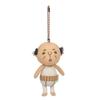 Shinada Running Shirt Man Plush 10cm with Ball Showa Retro Man Toy, Tall, Chain,