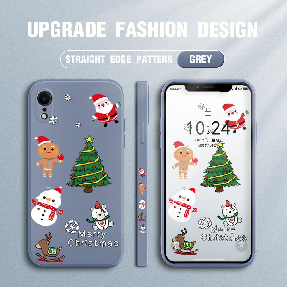 Lovely Christmas Xmas Phone Case for Redmi Xiaomi POCO Note 10 Pro 9 9A 9T 10C 8 7 11 Lite 5G X3 M3 Square Edge Soft Full Camera Protect Cover Cases