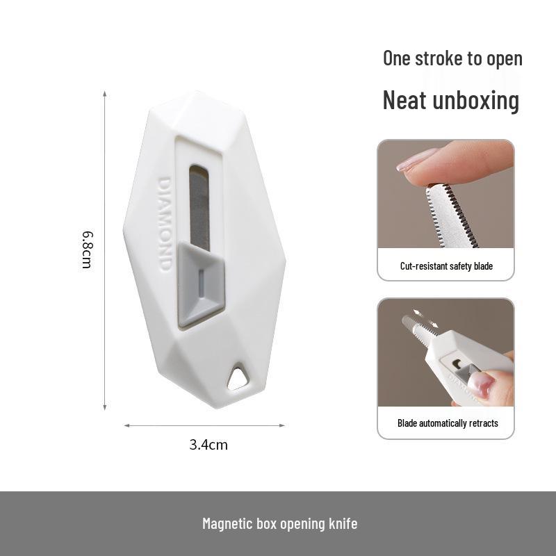 FaSoLa Mini Portable Utility Knife - Magnetic Multifunctional Opener for Packages and Cardboard Boxes.