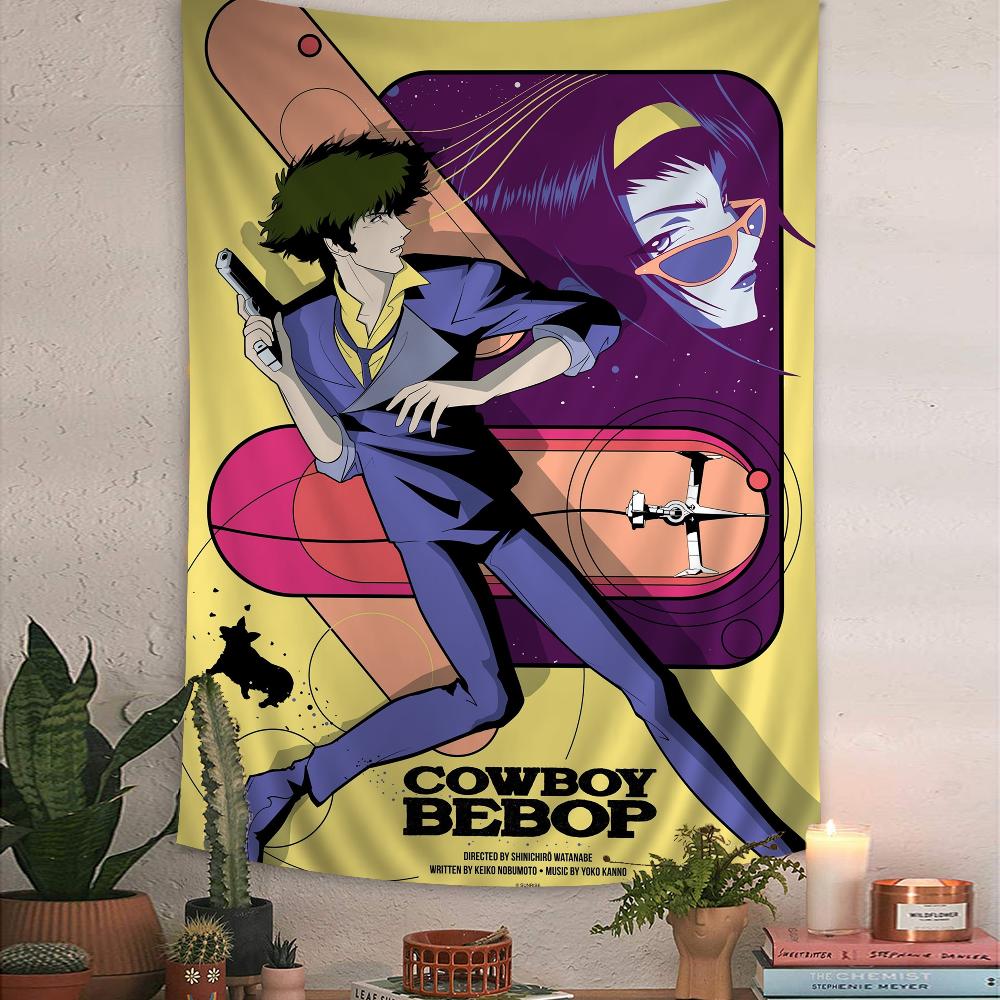 CCowboy Bebop Cartoon Tapestry Wall Hanging Decoration Household Home Decor