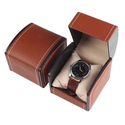 Tragbare Uhrenbox aus PU-Leder, Uhrenetui, Organizer, Aufbewahrungshalter für Herren und Damen, Armband, Vintage-Schmuckschatulle mit Lederkissen