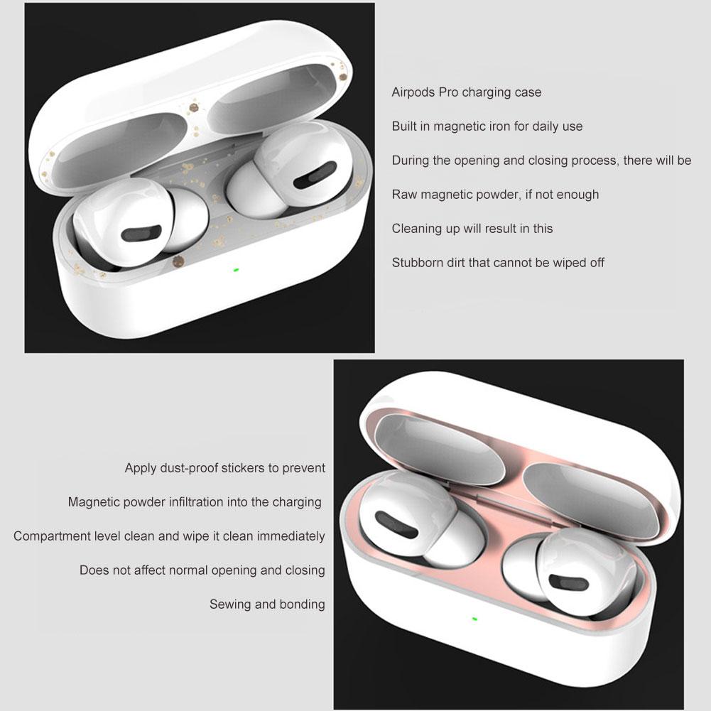 Kopfhörer Staubschutzaufkleber Für Apple Airpods 4 Kopfhörer Aufkleber Schutzaufkleber Wasserdichtes Aufladen Q8D2