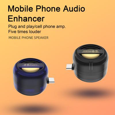 Mini alto-falante plug-and-play amplificador de alto-falante de telefone celular subwoofer portátil caixa de som escritório em casa