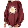 Women Casual Printing Long Sleeve Sweatshirt Pullover Tops Blouse