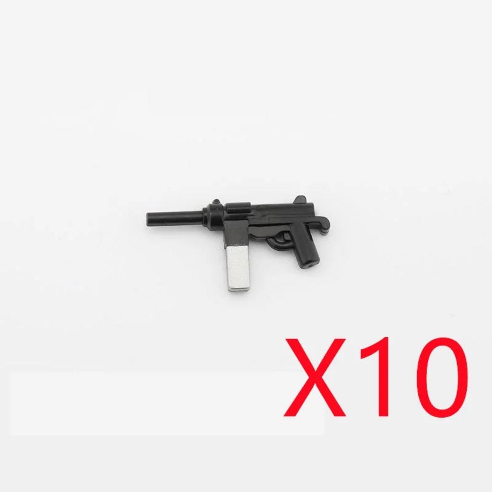 WWI WWII Building Blocks Soldiers Military Accessories Bomb Two-color Gun Mini Brick Weapons Gift Toy AKM Helmet RPG Grenad X026