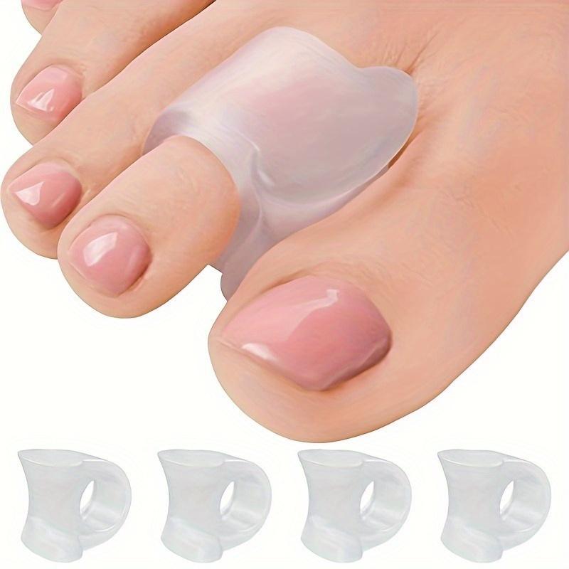 1 Pair Gel Toe Separators for Foot Comfort & Support Waterproof Spacers for Big Toe & Hammer Toe - Ergonomic Design, One Size Fits Most
