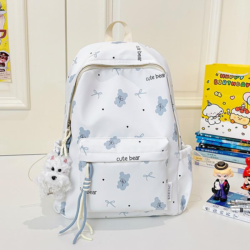 New high-value, sweet, small and fresh, junior high school student schoolbag ins niche cute girl large-capacity backpack