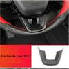 Carbon Fiber Car Steering Wheel Decor Cover Trim For Honda Civic 2022 Sedan 11th