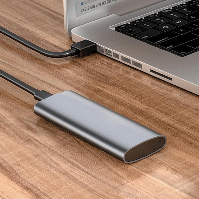 M.6 Hard Disk Box 3.1 Dual Protocol NVME/NGFF SATA SSD Type-C 3.1 Disk Tool Free M.2 SSD Case Built-in Metal Heat Sink