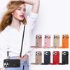 PU Leather Phone Case for IPhone16e 16 Pro Max 15 14 13 12 11 Pro Max Plus Crossbody Anti-demagnetization Anti-drop with Mirror