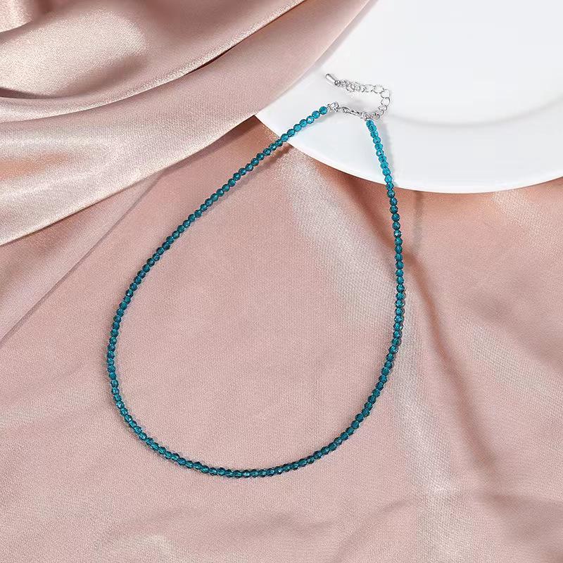 Multicolor Spinel Necklace for Women - Natural Stone Crystal Choker Jewelry