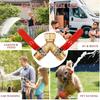 Garden Water Hose Splitter - RV Water Splitter 2 Way Heavy Duty Brass Spigot Hose Splitter - Outdoor Y Hose Bib 2 Valves With 2 Extra Rubber Washers