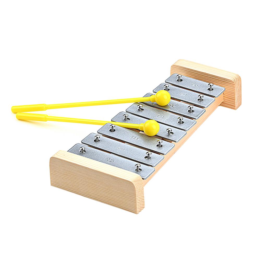 8-tone Wooden Xylophone  Kids Puzzle Musical Toys Children Musical Instrument Educational Props