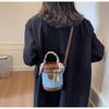 Niche design bag new spring casual fashion personalized messenger bag portable bucket bag