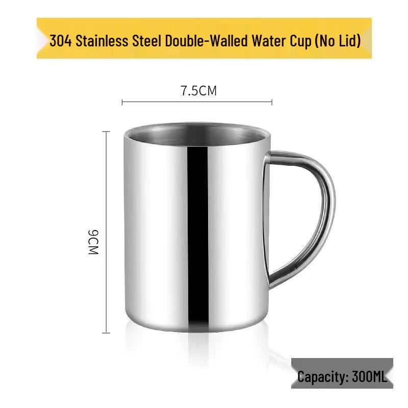 Shangqi Double-Layer 304 Stainless Steel Kids Mug - 300ml