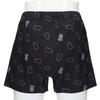 Emporio Armani Manga Bear Cotton Woven Trunks, Front Opening, Men's, Japanese Size, 54240003, Size 98 (Black)