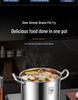 Extra Tall 316 Stainless Steel Stock Pot - Food-Grade, Deepened & Thickened, Large Capacity, Perfect for Stewing & Soups