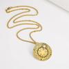  Vintage Magic Array Pentagram Crescent Circle Necklace Sun Moon Star Good Luck Eternal Love Neck Chain Amulet Jewelry