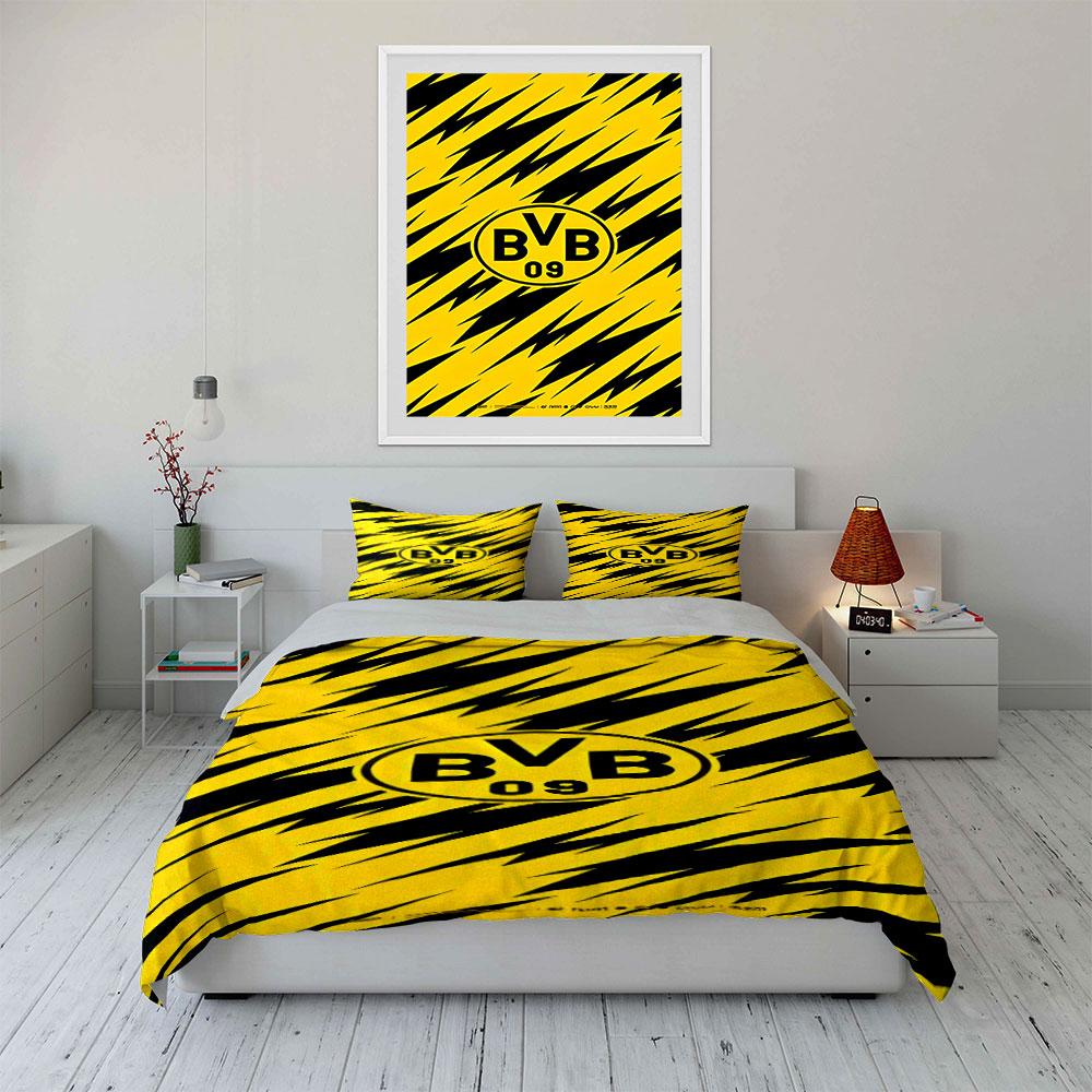 Yellow-black striped pattern, BVB. Bedding sets Duvet cover sets Duvet covers Pillowcases(1 * Duvet Cover 2 * Pillowcases without duvet insert)
