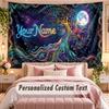 Tree of Life (72) Theme Wall Tapestry Customized With Name Text Personalized Hanging Tapestry For Bedroom Living Room Decor