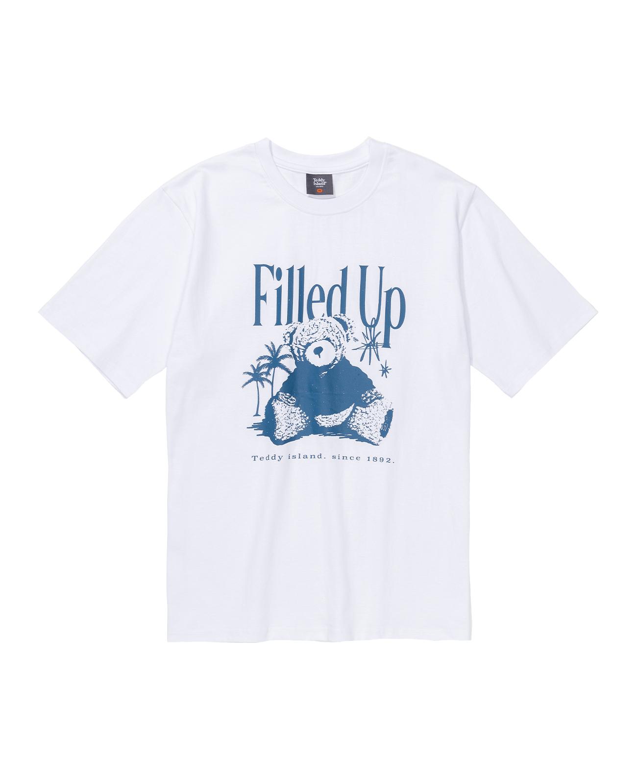 Teddy Island Fill Up Teddy Short Sleeve White White/L