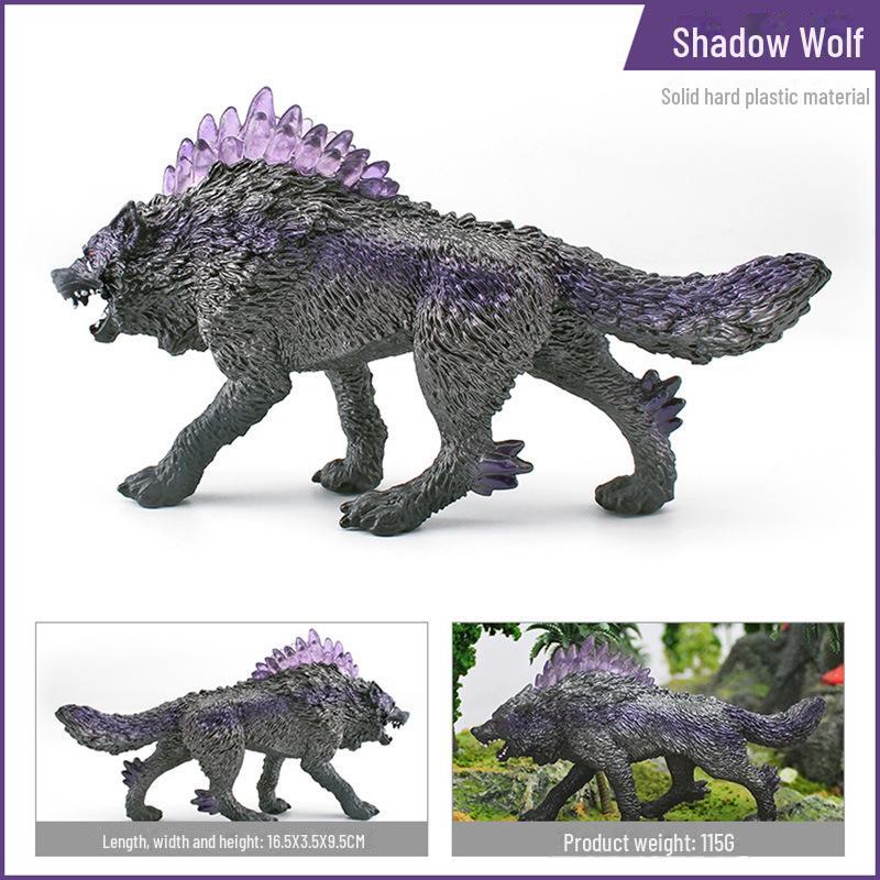 Warcraft Dragon Model Toy: Fire Rock & Stone Dragon, Movable Jaw, Dinosaur Ornament