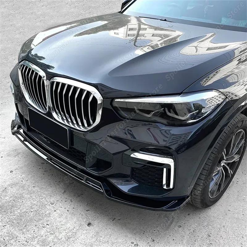 For BMW X5 G05 Front Bumper Lip Spoiler Splitter Diffuser Guard Body Kit Cover M50 xDrive 40i 35i 30d 2018-2022 M-Pack Tuning