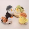 Magnetic Canary Plush Toy 13cm Realistic Finch Bird Lovely Bird Series Figurine Soft Stuffed Animal for Kids Collectors