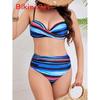 Women Solid Color Bikini Swimsuit With Triangle Top And Steel Support For Summer Beachwear