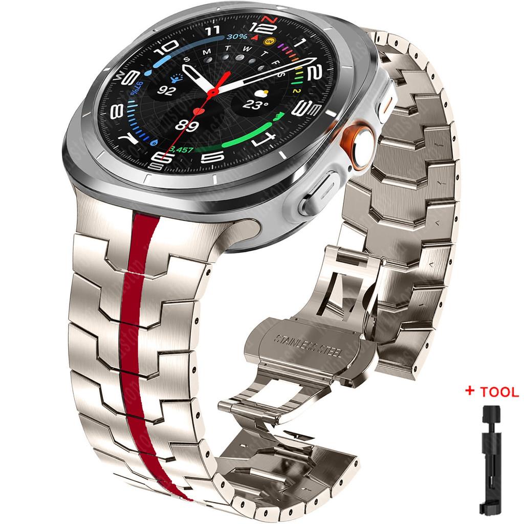 Bracelet for Samsung Galaxy Watch Ultra 2025 Correa Stainless Steel Metal Band for Samsung Ultra 7 Galaxy Ultra 47MM Wrist Strap