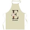 Tablier De Cuisine - Elisabeth Lettre - Impression Bretonne - Coton Résistant - Imprimé En France