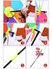 Six Colors Three-dimensional Windmill Cartoon Children Toys Home Garden Decoration Wind Spinner Whirligig Yard Decor