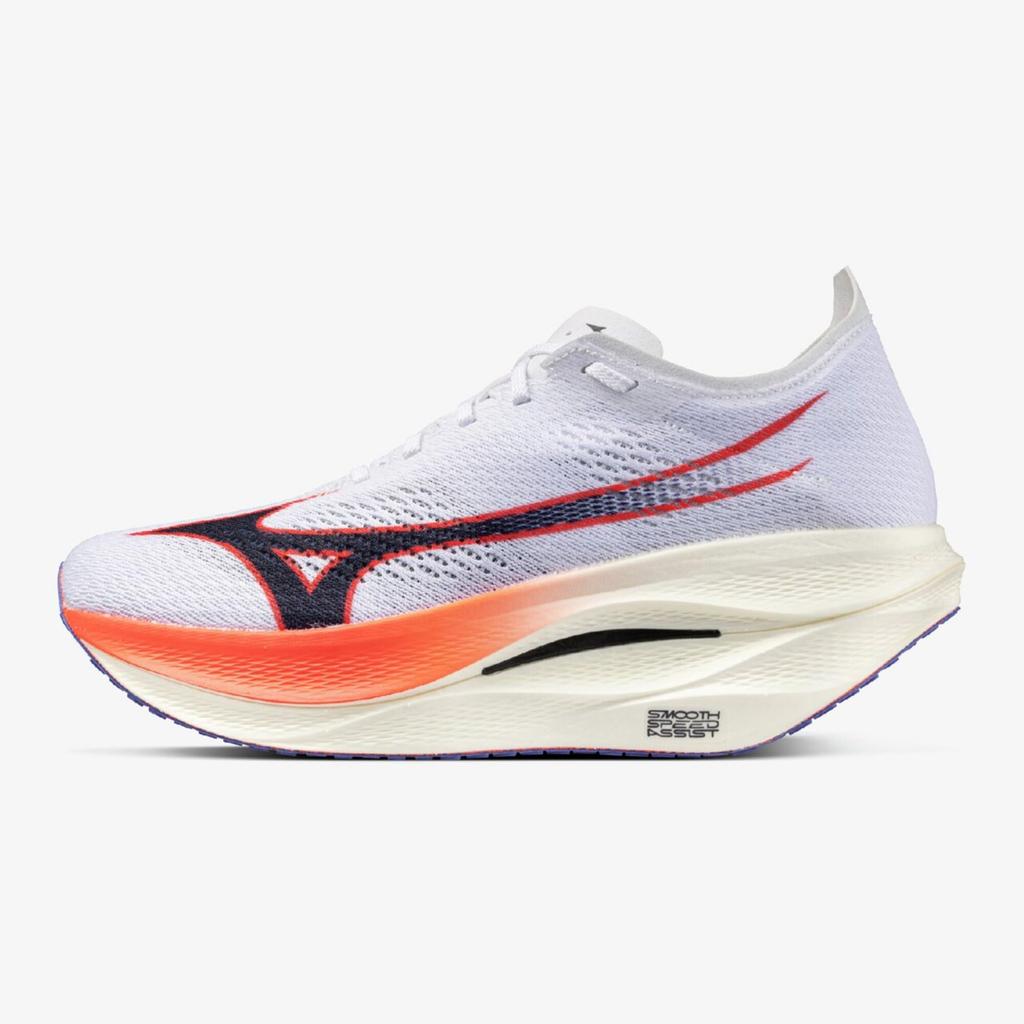 Running Shoes Wave Rebellion Pro 3 White x Navy x Pink cm 2E [Mizuno] 24.5