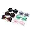  New Retro Irregular Polygon Cat Eye Sunglasses Women Green Red Shades UV400 Fashion Trending Men Sun Glasses