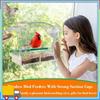Versatile-Bird Feeder Acrylic Transparent Window Bird Feeder Tray Bird House Pet Feeder Suction Cup Installation House Type Feed